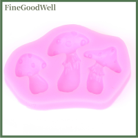 FineGoodWell 3D DIY ซิลิโคนแม่พิมพ์เห็ด fondant ช็อกโกแลตเค้กแม่พิมพ์ตกแต่งเครื่องมืออบ