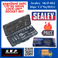 Sealey AK27482 ชุดลูกบ๊อกซ์ 26pc 1/2"Sq Drive Lock-On™ Socket Set