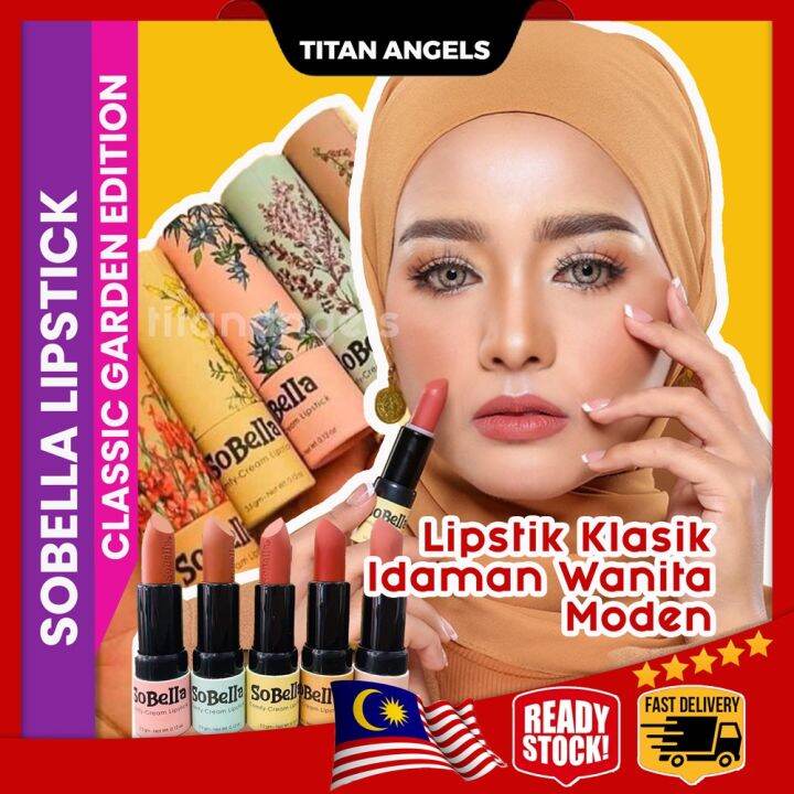 ღLipstik Sobella Lip matte Lipstick The Classic Garden Just bloom La