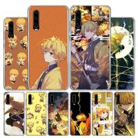 【cw】 Demon Slayer Agatsuma Zenitsu Phone Case For Huawei P30 Lite P40 P20 Pro P10 P50 Mate 40 30 20 10 Art Customized Soft Cover