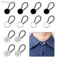 6Pcs Collar Extenders Metal Buttons Jeans Pants Waist Stretch Shirt Suit Tie Neck Expanders Flexible Lock Lengthen Buckle