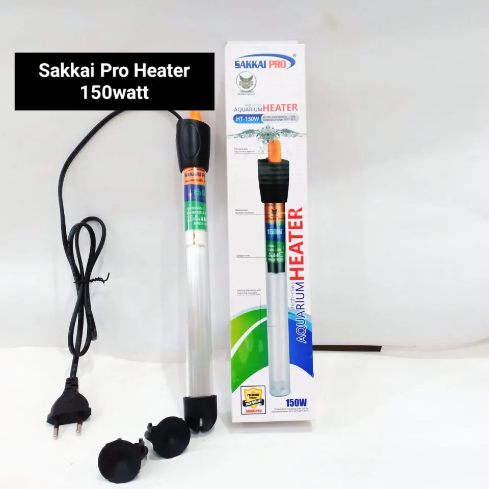 Heater Aquarium SAKKAI PRO HT-150W / Heater aquarium 150 watt / Heater  pemanas air aquarium / Heater 150