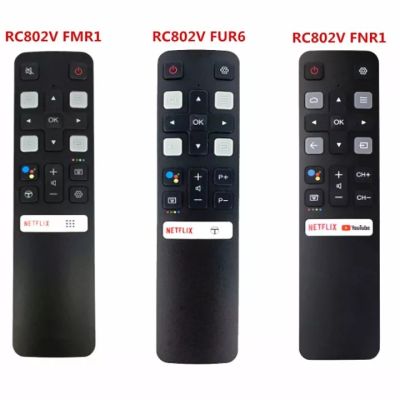 TCL FMR1 RC802V FUR6 RC802V ใหม่ Original Assistant Voice REMOTE controll ใช้สำหรับ TCL Android 4K Smart