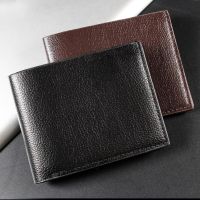 2023 New Mens Wallet Leather Black Short Slim Male Purses Money Credit Card Holders Money Bag Portefeuille Homme Wallet for Man