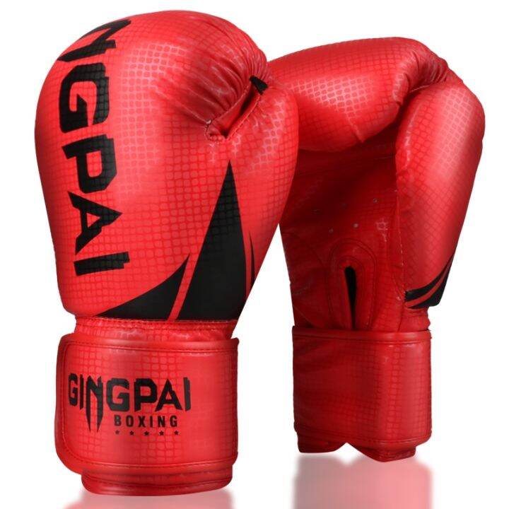 gingpai-6oz-8oz-10oz-12oz-adult-mens-womens-kids-boxing-gloves-pu-leather-mma-muay-thai-sanda-professional-fighting-gloves