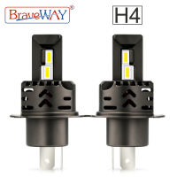 BraveWAY LED H4 Headlight Car Motorcycle H4 Bulbs 12V 48W 3000K 6000K 16000LM LED Car Bulbs Canbus Chip High Beam +Low Beam