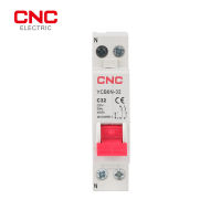 CNC YCB6N-32 เบรกเกอร์ขนาดเล็ก MCB 6-32A 1P + N เบรกเกอร์เฟสเป็นกลางสวิตช์ไฟฟ้าความปลอดภัยภายในบ้าน-Souyine