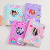 Cartoon Photo Album Love Heart Hollow Kpop Card Binder Name Card Book Photo Album Card Photocard ID Holder Collect Book