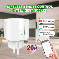 【จัดส่งในวันเดียวกัน】 Tuya ปลั๊กอัจฉริยะ20A ซ็อกเก็ต WiFi อัจฉริยะ EU 20A ฟังก์ชั่นจับเวลาจอภาพพลังงาน Tuya SmartLife APP Control ทำงานร่วมกับ Aloog Le Assistant. มาตรฐานยุโรปเหมาะสำหรับประเทศไทยเวียดนามอินโดนีเซียฟิลิปปินส์