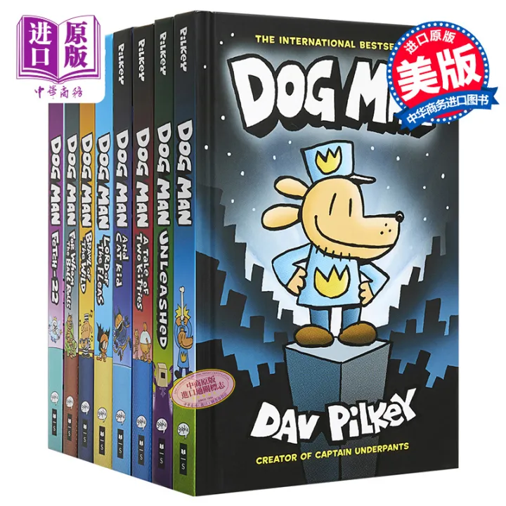 DOG MAN 8冊　英語漫画　全ページカラー ハードカバー