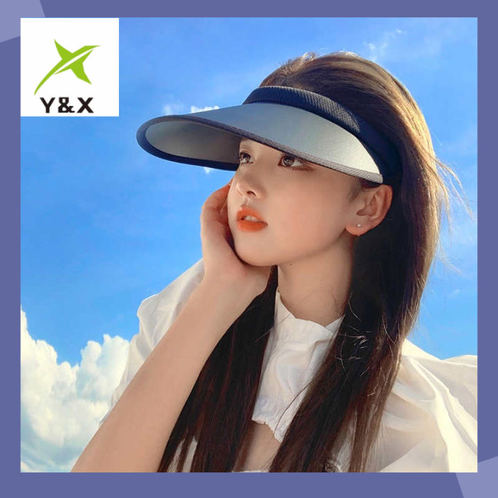 Summer Women Sun Visor Cap Sports Headband Outdoor UV Protection Empty-Top^