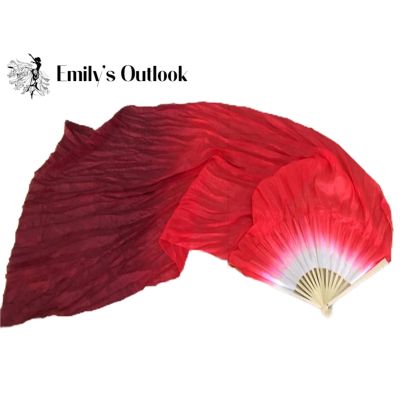 hot【DT】 Belly Silk Veil Pairs(1L 1R) Weight Flowy Bellydance Costume Accessory for Music Studio Church