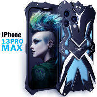 ~Zimon เคสโทรศัพท์มือถือแบบแข็ง อลูมิเนียมอัลลอย กันกระแทก สําหรับ iPhone 13 Pro Max 13 Pro Max