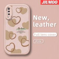 JIUMOO เคส A70ปลอกสำหรับ Samsung A71 A70s 4G A72 4G A72 5G A73 5G เคสกระแสแฟชั่นแบรนด์สวยลายความรักบางนุ่มหนังซิลิกาเจลสีปกป้องเลนส์กับเคสกันกระแทกเคสตก