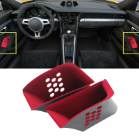 2pcs Car Door Armrest Storage Organizer Car Interior Armrest Storage Case Red Car Accessories for Porsche 911 ster Cayman2023