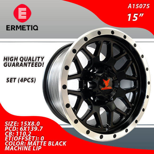 4 PCS / ERMETIQ MAGS / RIM / WHEELS 15