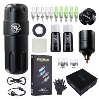 Dragonhawk Tattoo Machine Kit Complete Pen Wireless Machine S8 Tattoo Kit Type-C Quickly Charge Battery Ink Set Tattoo Supplies Stickers