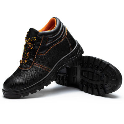รองเท้าเซฟตี้ Safety shoe หัวเหล็กแบบหุ้มข้อ 8008 สีดำ ไซส์ 39-44