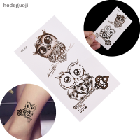 hedeguoji?Gift?Cheap? 1PC Makeup CUTE Owl TATTOO ARM Body Art สติกเกอร์รอยสักกันน้ำชั่วคราว