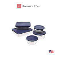 836355 Pyrex 10Pc Storage Boxed Set ชุดชามแก้วอบ/เสิร์ฟพร้อมฝา 10 ชิ้น ไพเรกซ์