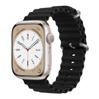 Ocean สำหรับสายคาด Apple Watch 49มม.44มม.40มม.45มม.41มม.42มม.38มม.40 44 45มม.สร้อยข้อมือซิลิโคน IWatch Series 7 6 3 SE 8