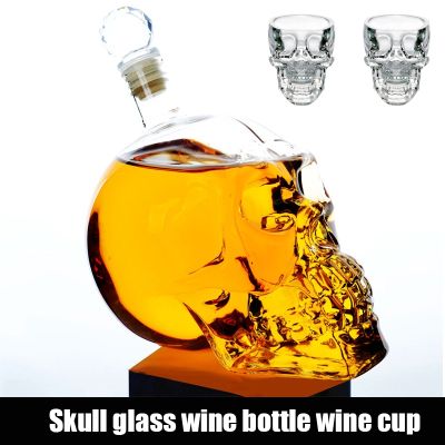 【CW】♛  1000ML High-end Glass Vodka Wine Bottle Spirits Cups Transparent Drinking Bar Hot
