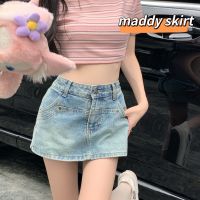 [ พร้อมส่ง ?] ☁️~? * maddy Skirt กระโปรงกางเกงยีนส์ขาสั้น  ?ส่งของทุกวัน  (KMD009)