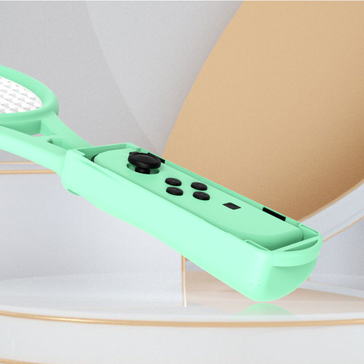 hot2023newtennis-แร็กเก็ตสำหรับ-nintendo-switch-oled-สำหรับ-mario-tennis-aces-joy-con-handle-holder-controller-grips-เทนนิส-aces-เกมอุปกรณ์เสริม