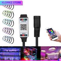 KLOMKZ มีประโยชน์ มินิ ไร้สาย ฉลาด DC 5-24V แถบไฟ LED อะแดปเตอร์ ตัวควบคุม RGB บลูทู ธ