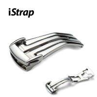 [ladies jewelry] IStrap 316L สแตนเลสปรับใช้เข็มกลัดกับแท็ก16มม. 18มม. 20มม. นาฬิกาวงหัวเข็มขัดสายหนังสำหรับโอเมก้า