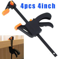 4Pcs Spreader ทำงานบาร์ตัวหนีบ F Clamp Gadget เครื่องมือ DIY มือความเร็วบีบ Quick Ratchet Release ชุดคลิป4นิ้วไม้