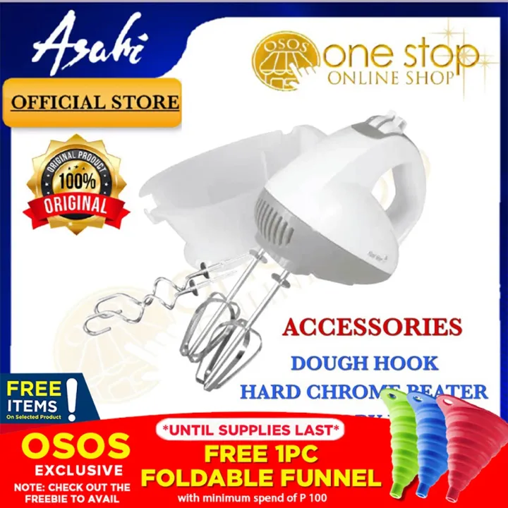 ASAHI Electric Hand Mixer Portable Mixer With accessory holder MX-031 ...