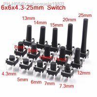 6x6mm Panel PCB Momentary Tactile Tact Mini Push Button Switch DIP 4pin 6x6x4.3/5/6/7.3-25 MM 6x6x4.3MM 5MM 6MM 7MM 8MM - 25MM