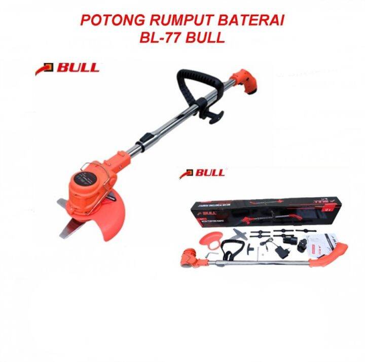 Bull Mesin Potong Rumput Baterai Cordless Grass Trimmer Bl Bull Lazada Indonesia