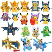 hot【DT】▤❈  Dolls Pikachu Charizard X   Y Anime Figure Eevee Steelix Squirtle Snorlax Kids Gifts