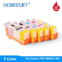 PGI-520 CLI-521 Refillable Ink Cartridge canon PIXMA IP3600 IP4600 IP4700 MX860 MX870 MP540 MP550 MP560 MP620 MP630 MP640 Ink Cartridges