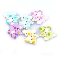 Sewing Craft Scrapbooking Making Button Accessories 25pcs 22x23mm Koala Modelling Mixed Color DIY Wooden Buttons M1661 Haberdashery