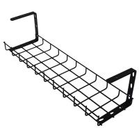 1pc Under Desk Cable Management Tray Iron Cable Organizer Cable Storage Rack