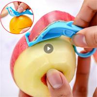 3 In 1 Multifunction Vegetable Fruit Peeler Plastic Orange Pear Lemon Peeler Apple Slicer Peel Remove Fruit Knife Kitchen Gadget Graters  Peelers Slic