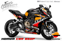 สติ๊กเกอร์แต่งลาย รถ HONDA CBR 650F ลาย Repsol