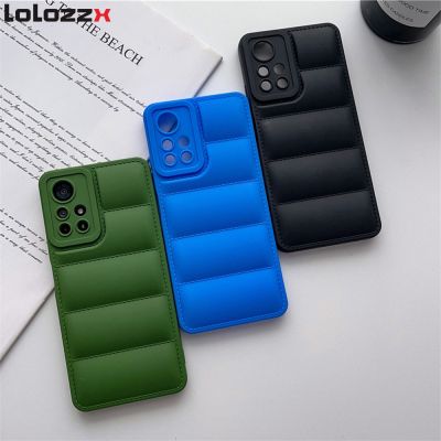 Luxury Silicone 3D Down Jacket Puffer Phone Case For Xiaomi Redmi Note 11 10 Pro 9 9S 8 5G 7 10A 10C 9A 9C 8A Soft Back Cover