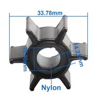 【CW】 Water Pump Impeller for Mercury Mariner 2.5hp 3.3hp 4hp 5hp 6hp Outboard Motor