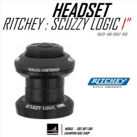 ลูกปืนคอ 1 นิ้ว RITCHEY : SCUZZY LOGIC COMP 1" THREADLESS HEADSET สีดำ