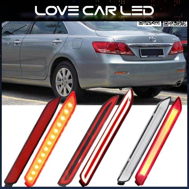 Rear Bumper Reflector Led Light Lamp Bar Toyota Vellfire Alphard Camry