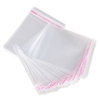 1000pcs Transparent OPP Ziplock Plastic Bag Jewelry Gift Gift Box Packaging Self-adhesive Biscuit Candy Packaging Cellophane Bag