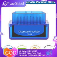 เครื่องสแกนเนอร์วินิจฉัยรถ OBD2 ELM327ขนาดเล็กรองรับบลูทูธเครื่องอ่านโค้ดเครื่องมือสแกน OBD2ระดับมืออาชีพสำหรับแอนดรอยด์วินโดวส์