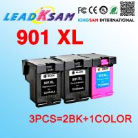 【Best value for money】 3x เข้ากันได้กับ Hp901ตลับหมึก Cc656an Cc654an สำหรับ901 901xl Officejet J4500 4540 4550 J4580 J4640เครื่องพิมพ์ J4680