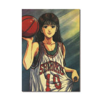 【 A0230】Slam Dunk Haruko Akagi Kraft กระดาษโปสเตอร์ Retro ตกแต่งห้องหอพักโรงแรมตกแต่งผนังภายในภาพวาด