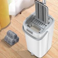 Floor cleaning microfiber pad flat mopa with  mop bucket wiper швабра mopa fregona con cubo