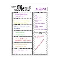 Magnetic Refrigerator Chalkboard,Weekly Menu, Meal Planner, Grocery Shopping List, Board, for Kitchen Fridge